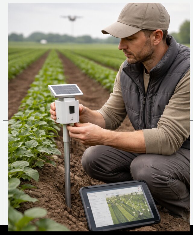 IoT мониторинг сельскохозяйственных полей и контроля в Северске