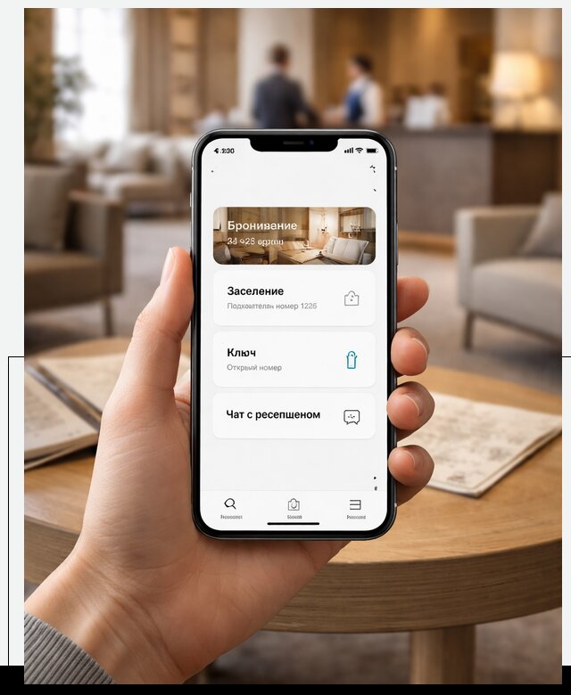 Мобильное приложение для гостей отеля в Северске, управление сервисом